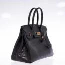 Hermès Birkin 30 Black Matte Alligator Gold Hardware